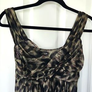 Express Green Animal print supplice top